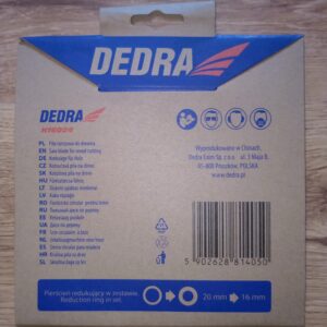 PIŁA TARCZOWA DO DREWNA DEDRA H16024