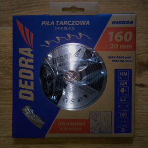 PIŁA TARCZOWA DO DREWNA DEDRA H16024